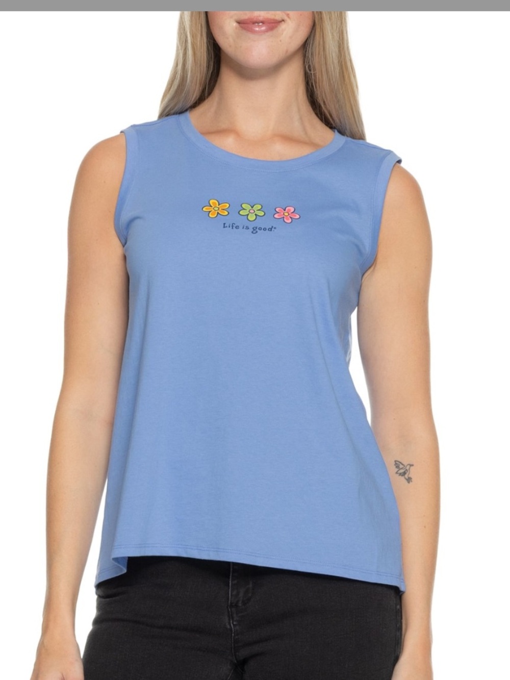 Life Is Good NWT Three Daisies Graphic Tank Size XL